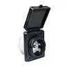 30A 125V STD PWR INLT BLK