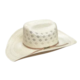 American Hat Co. Rancher Cream & Brown Straw Hat 7800-2CWHIS
