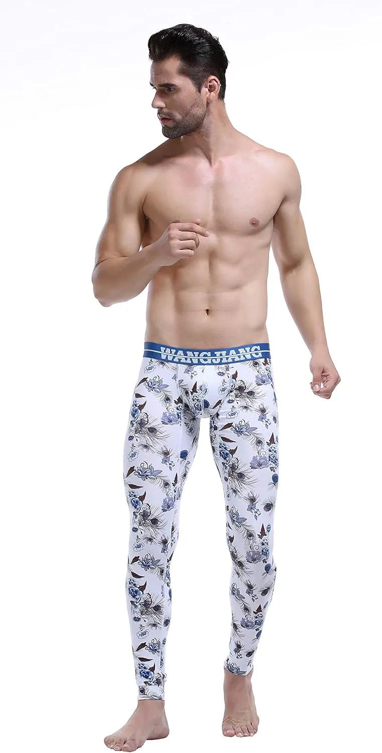 ARCITON Men's Low Rise Leggings Long Johns Thermal Pant
