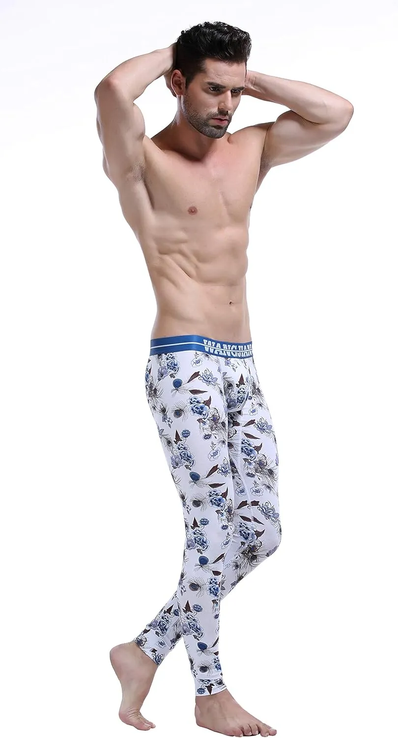 ARCITON Men's Low Rise Leggings Long Johns Thermal Pant