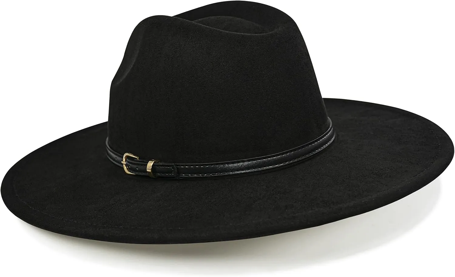 Big Wide Brim Fedora Hat for Women - Nashville Outfits Western Hats Women's Felt Panama Rancher Hat