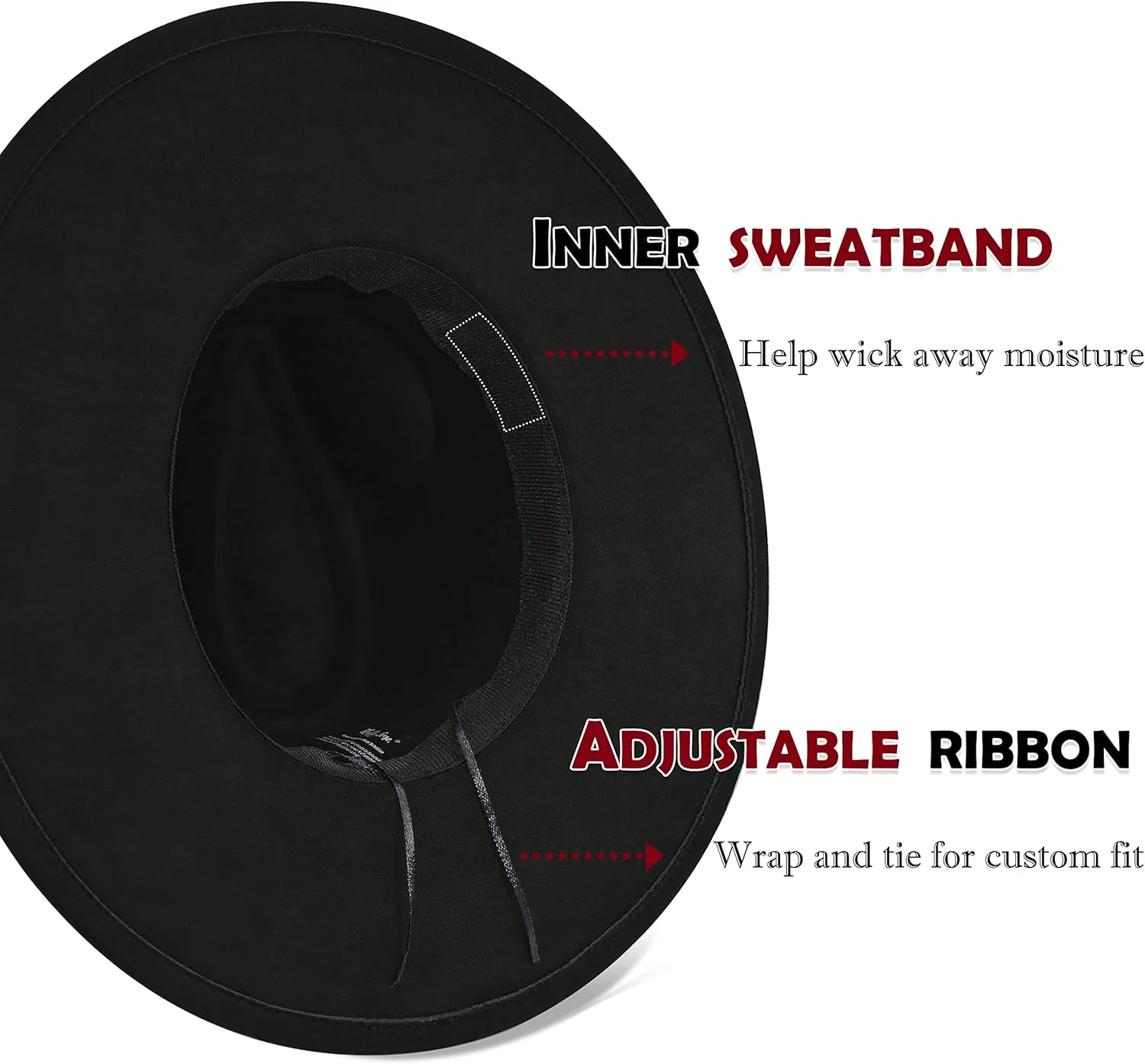 Big Wide Brim Fedora Hat for Women - Nashville Outfits Western Hats Women's Felt Panama Rancher Hat