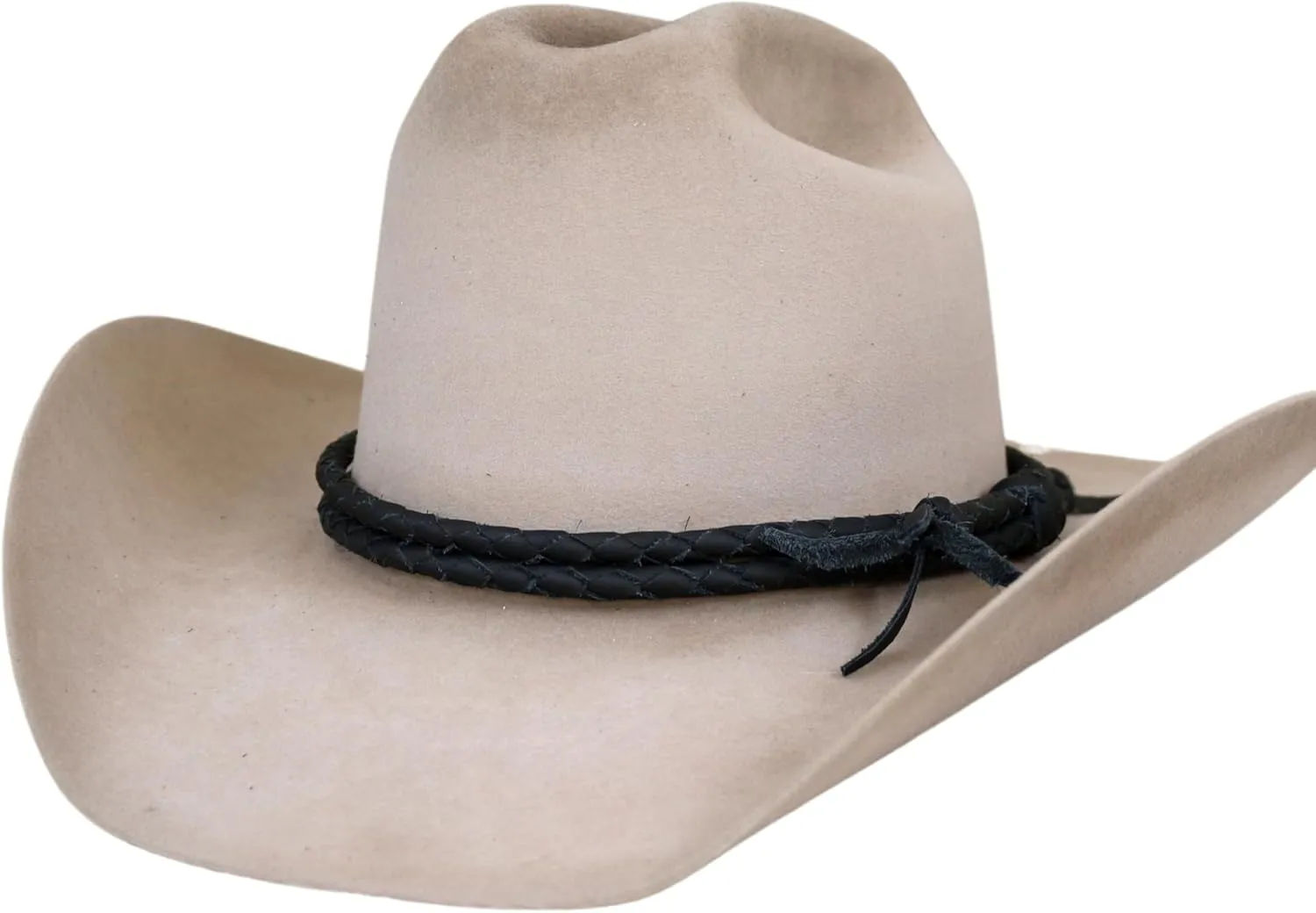 Black Braided Leather Hat Band for Cowboy Hat  Adjustable Western Hat Accessory for Men and Women
