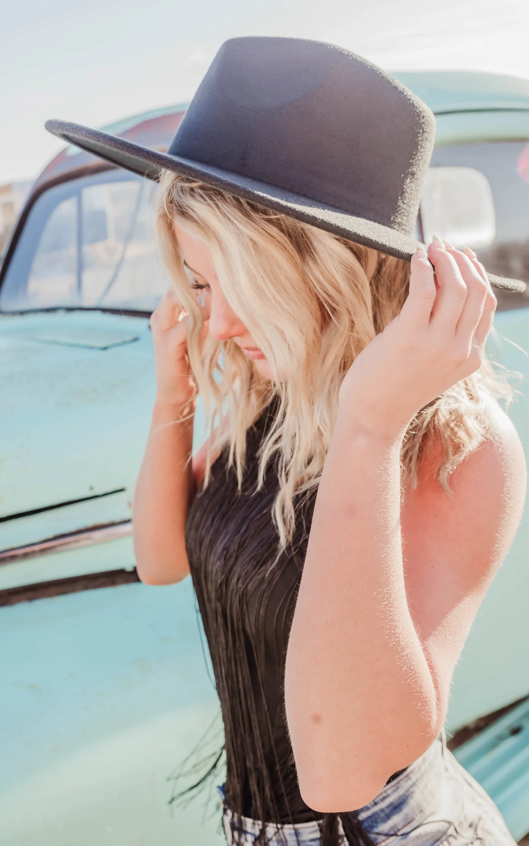 Black Ranchette Hat