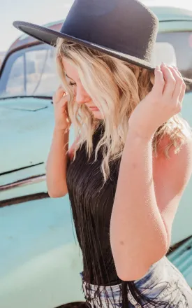 Black Ranchette Hat