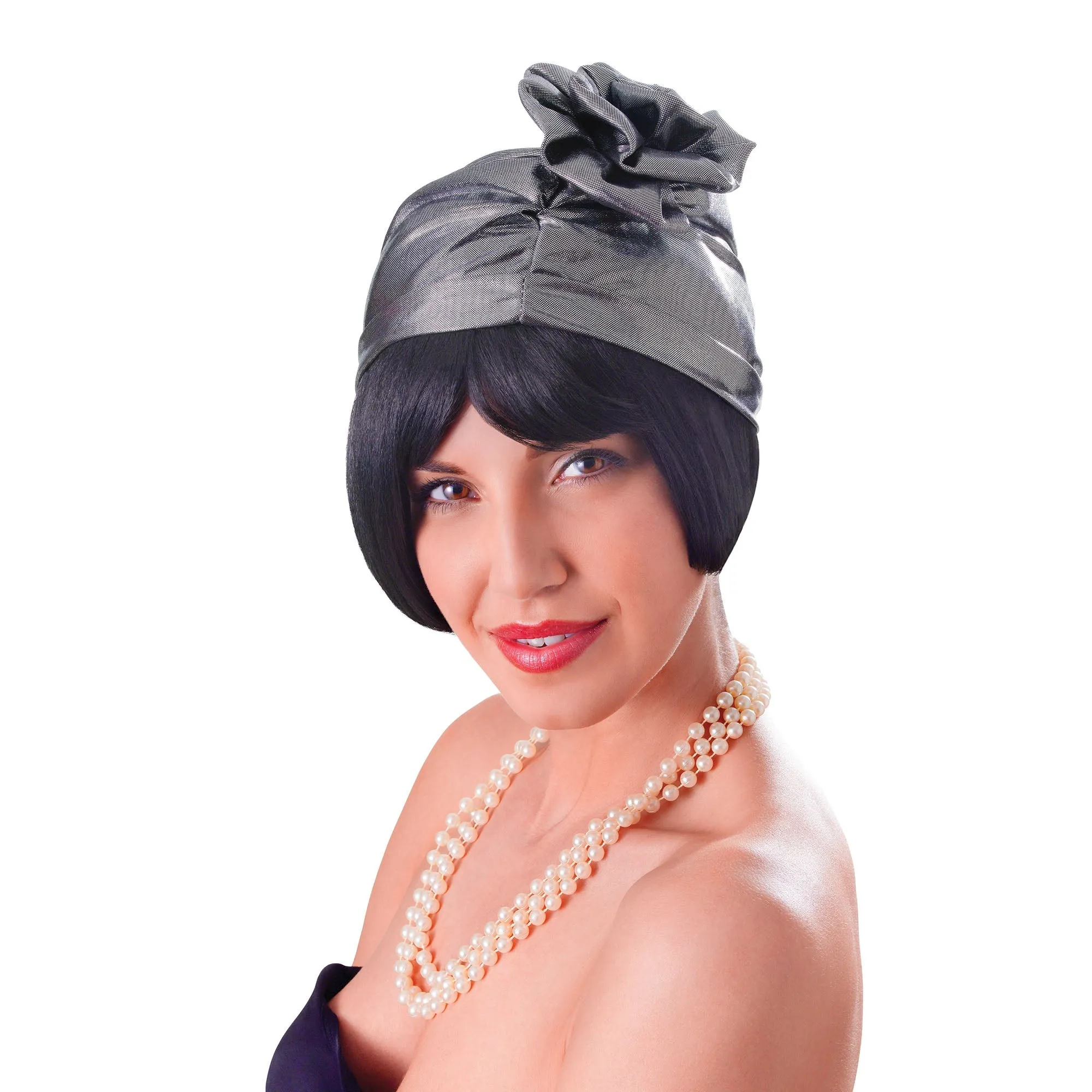 Cloche Hat Silver Womans 1920s Headpiece
