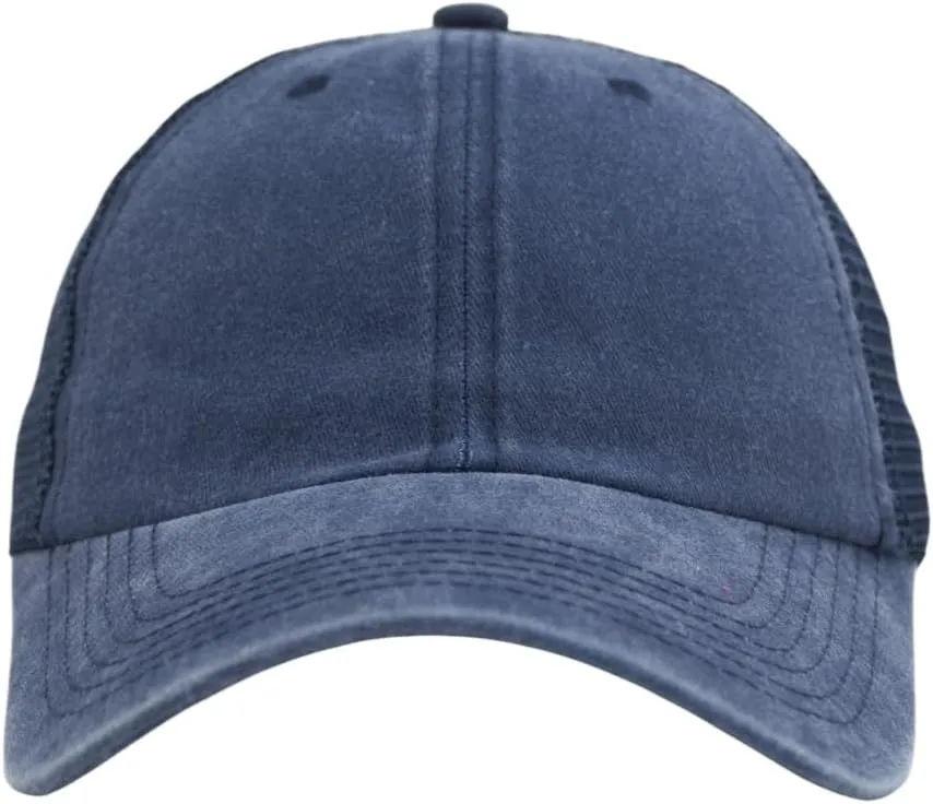 Comfy Vintage Trucker Baseball Hat- M/L/XL/XXL Women Men Unstructured Washed Dad Cap | Snapback | Soft Crown | Soft Mesh