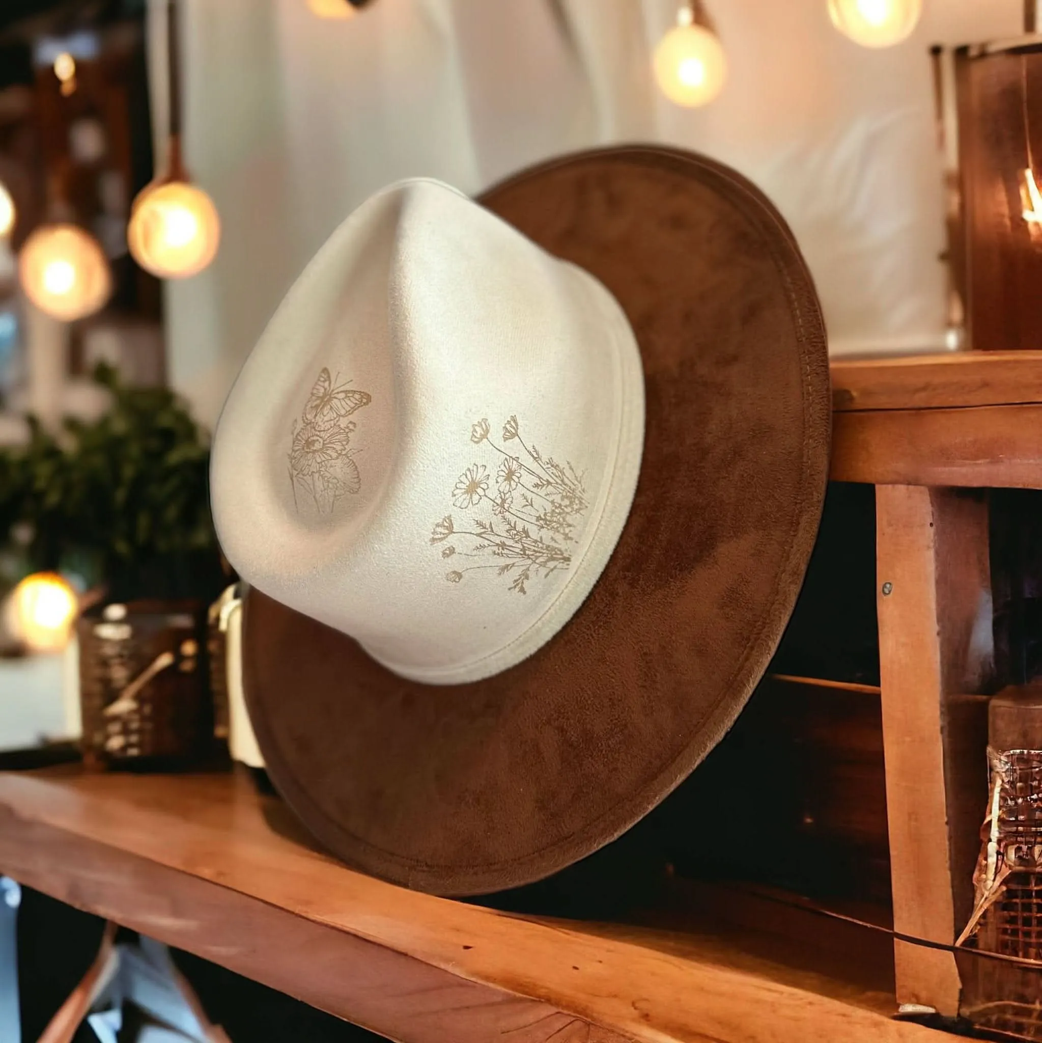 Consider How the Wild Flowers Grow Burned Western Hat