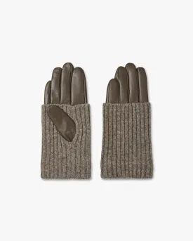Day Leather Knit Glove