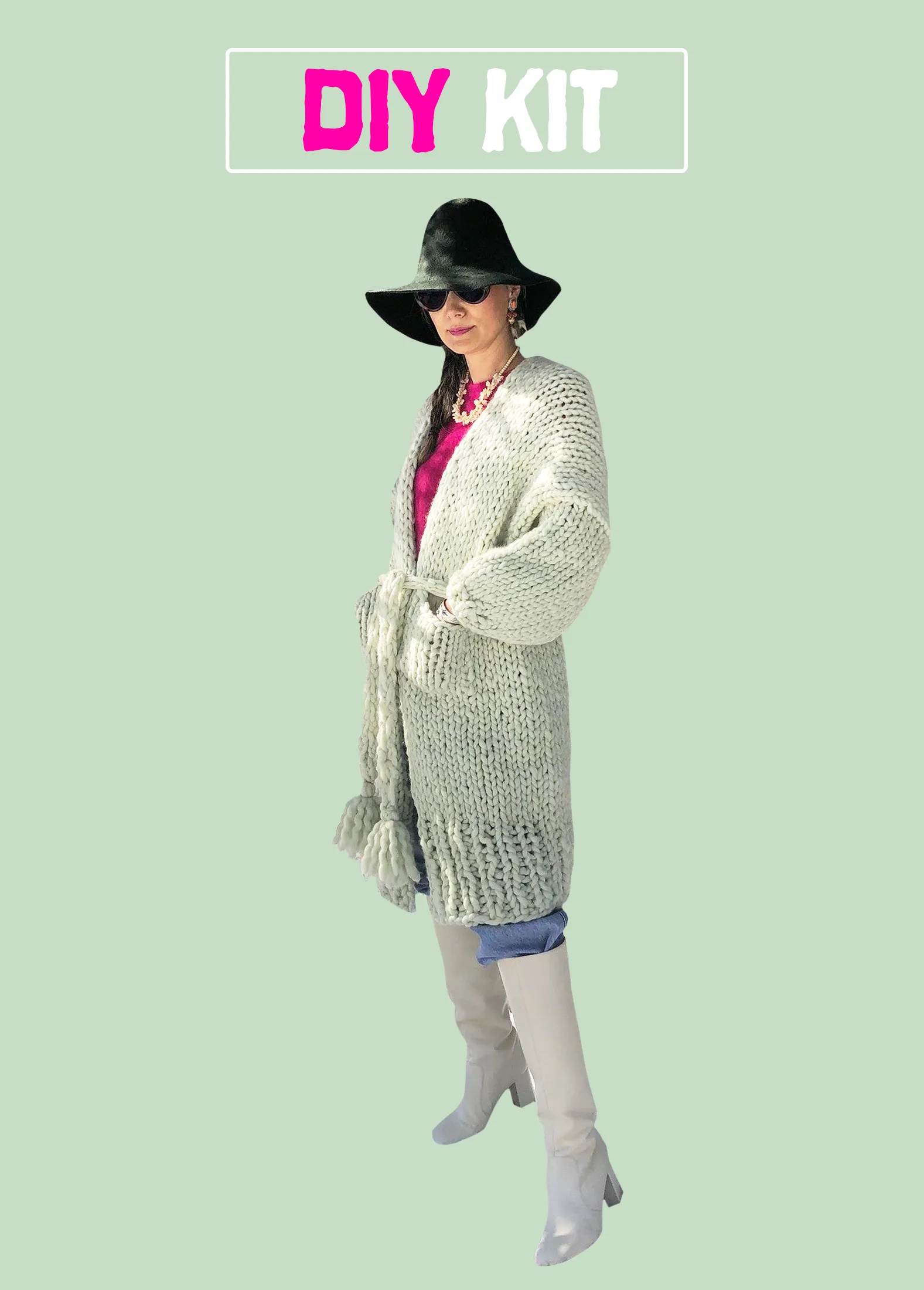 DIY Kit - Robe Cardigan - Merino No. 5