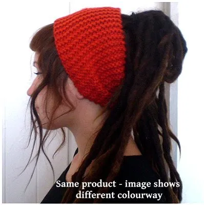 Dreadz Chunky Knitted Head Band / Tube (Black)