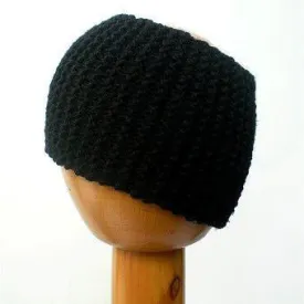 Dreadz Chunky Knitted Head Band / Tube (Black)