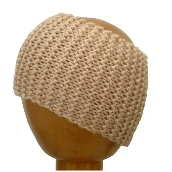 Dreadz Chunky Knitted Head Band / Tube (Cream)