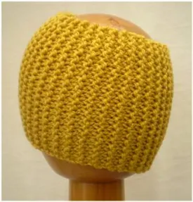 Dreadz Chunky Knitted Head Band / Tube (Golden Yellow)