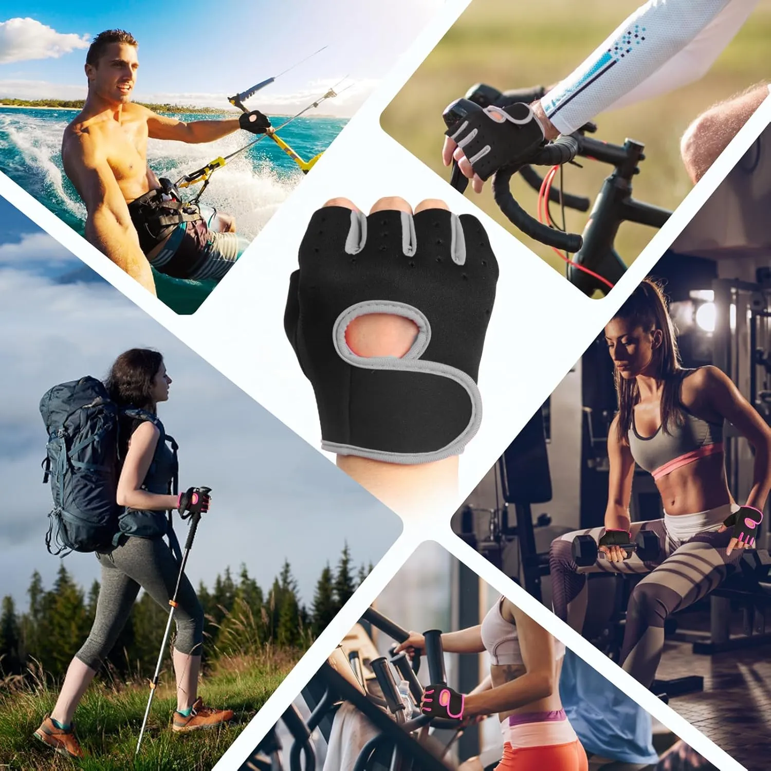 Flammi Women's Exercise Gloves Fitness Gym Workout Gloves Fundamental Training Gloves