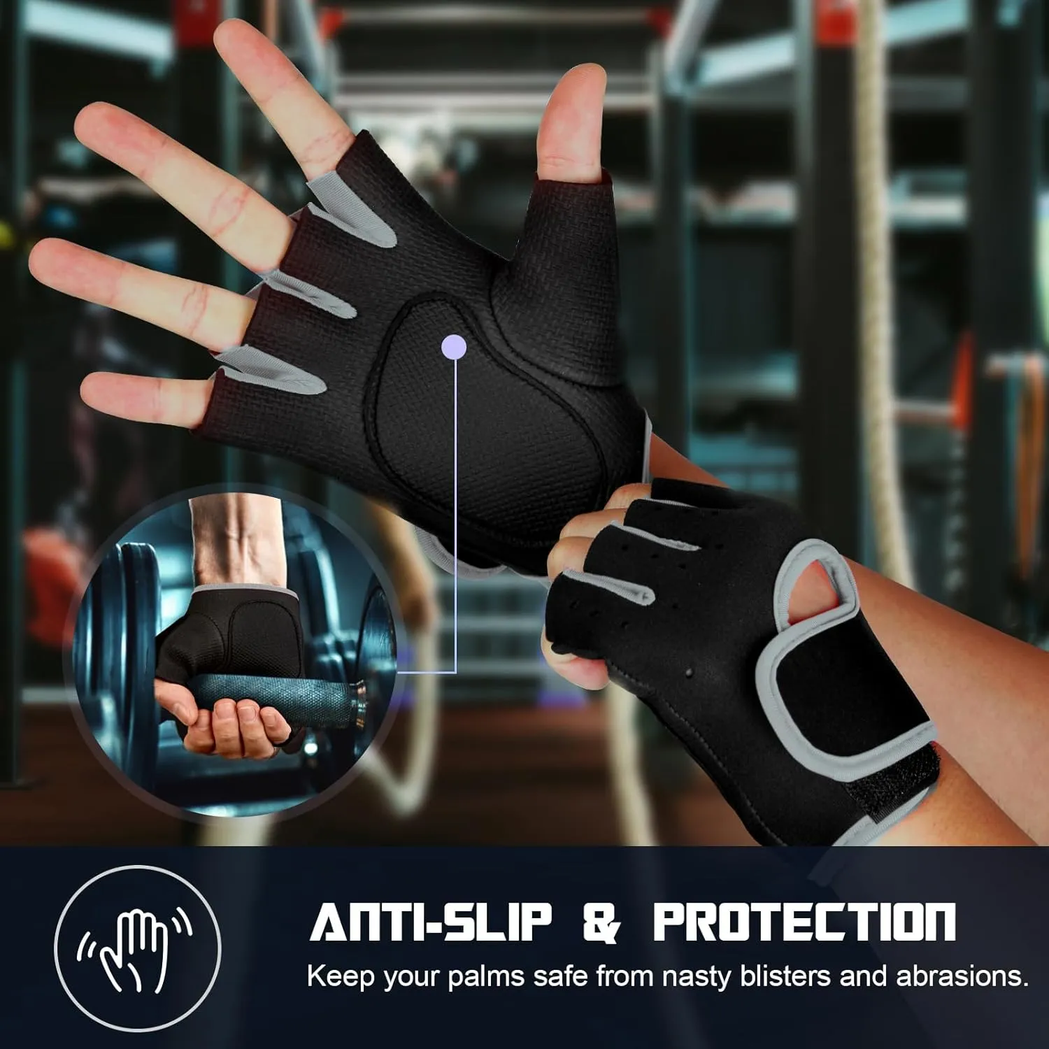 Flammi Women's Exercise Gloves Fitness Gym Workout Gloves Fundamental Training Gloves