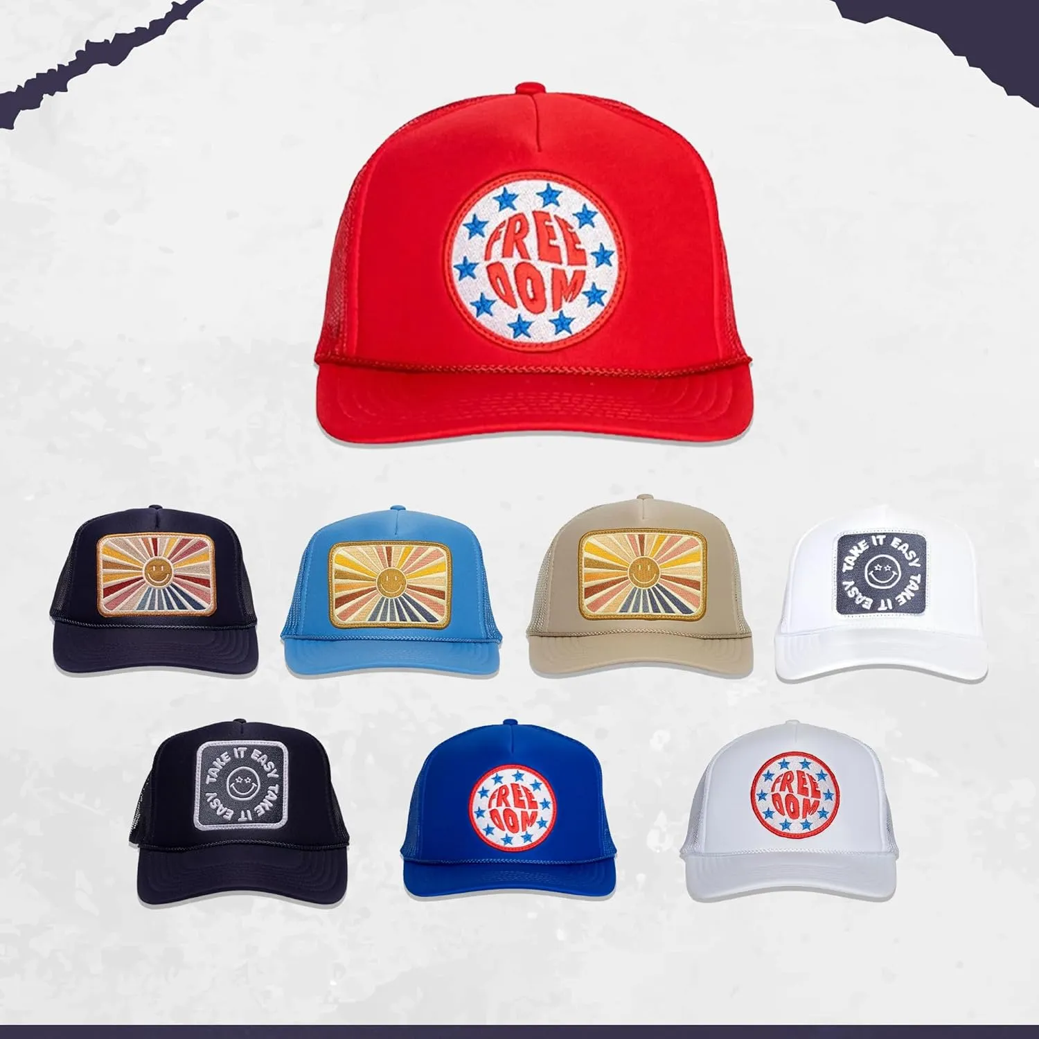 Friday Feelin' Trucker Hat Women Men Baseball Caps Western Trucker Hats Baseball Hats Easy Cap Trendy Gifts - One Size