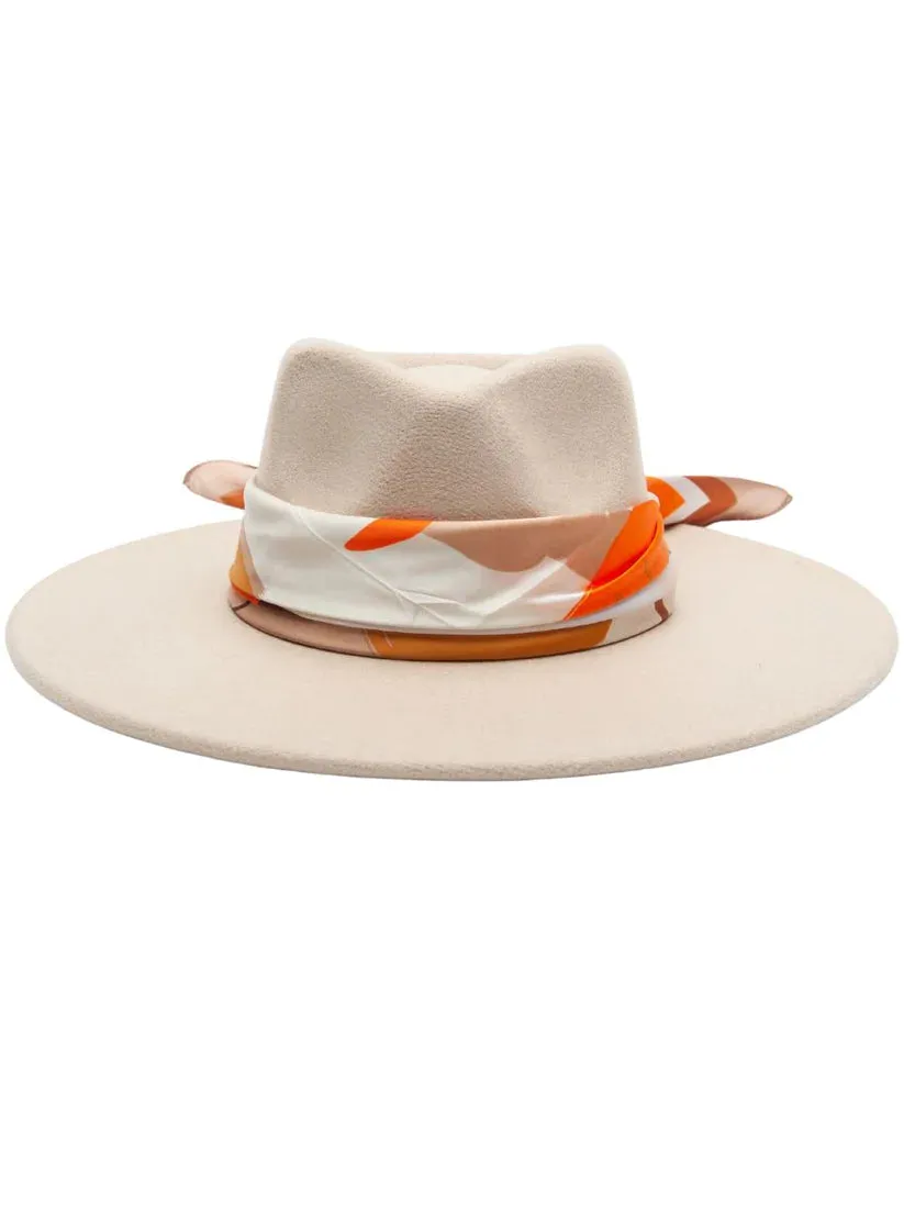 Heatwave Rancher Hat w/ Scarf Trim