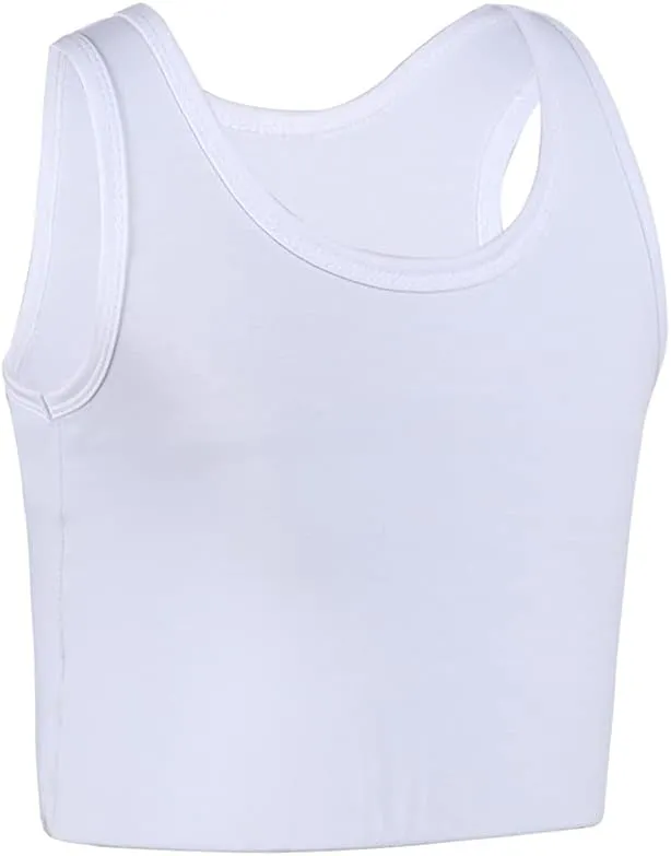 JARAZIN Women Transgender Tomboy FTM Pull On Closure Elastic Chest Binder Pullover Tank Top