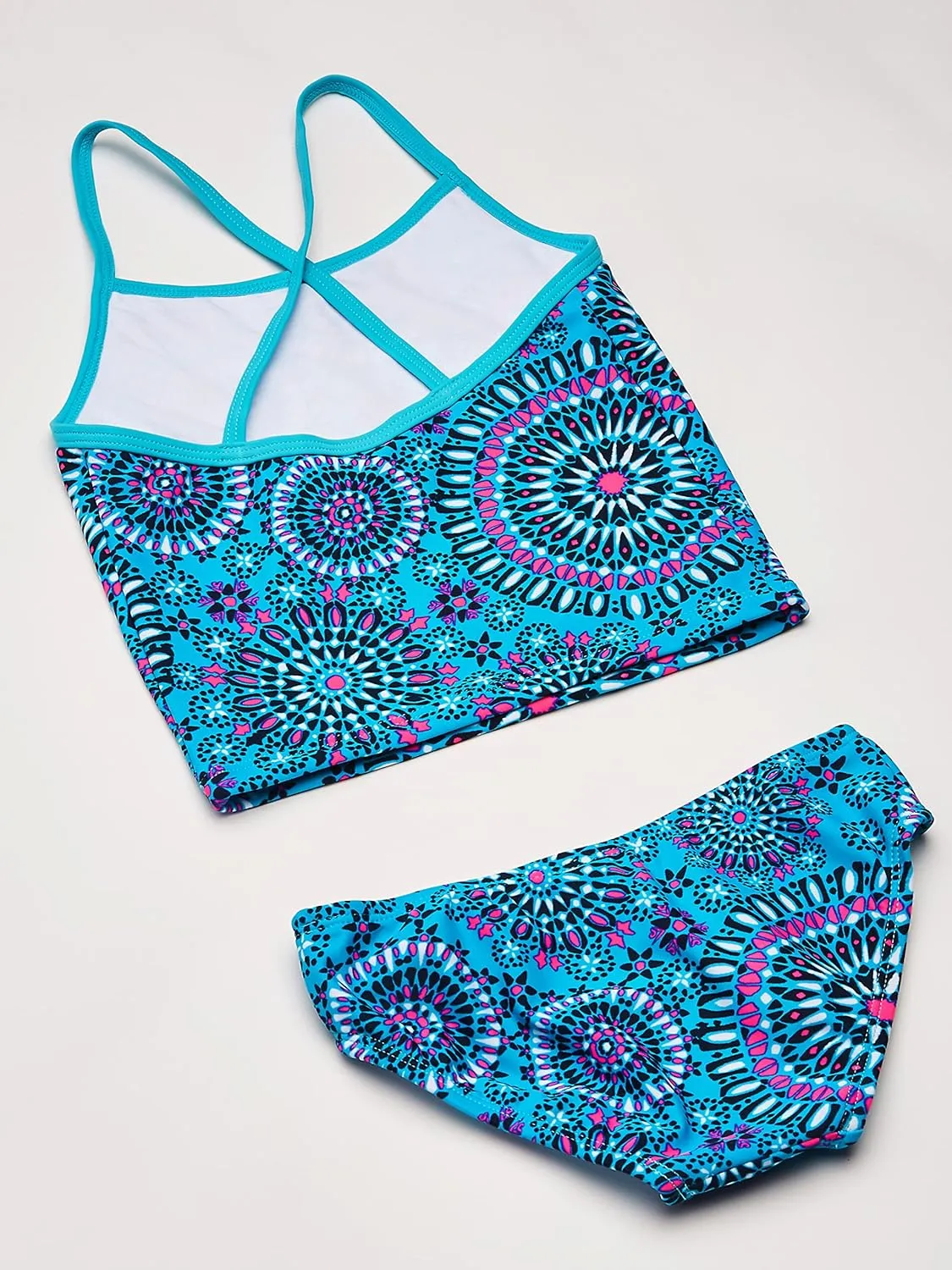 Kanu Surf Girls' Melanie Beach Sport UPF 50  Banded Tankini 2-Piece Swimsuit