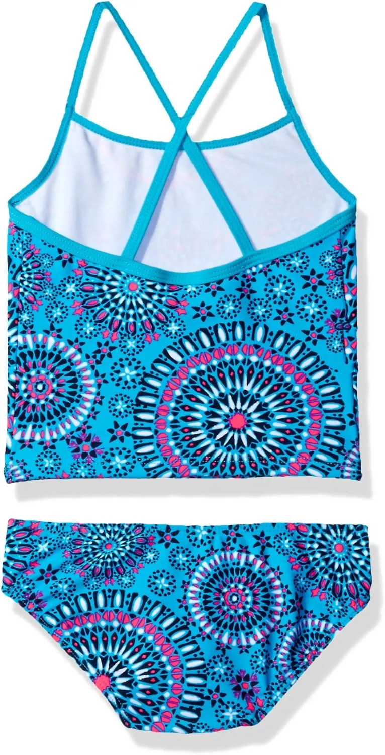 Kanu Surf Girls' Melanie Beach Sport UPF 50  Banded Tankini 2-Piece Swimsuit