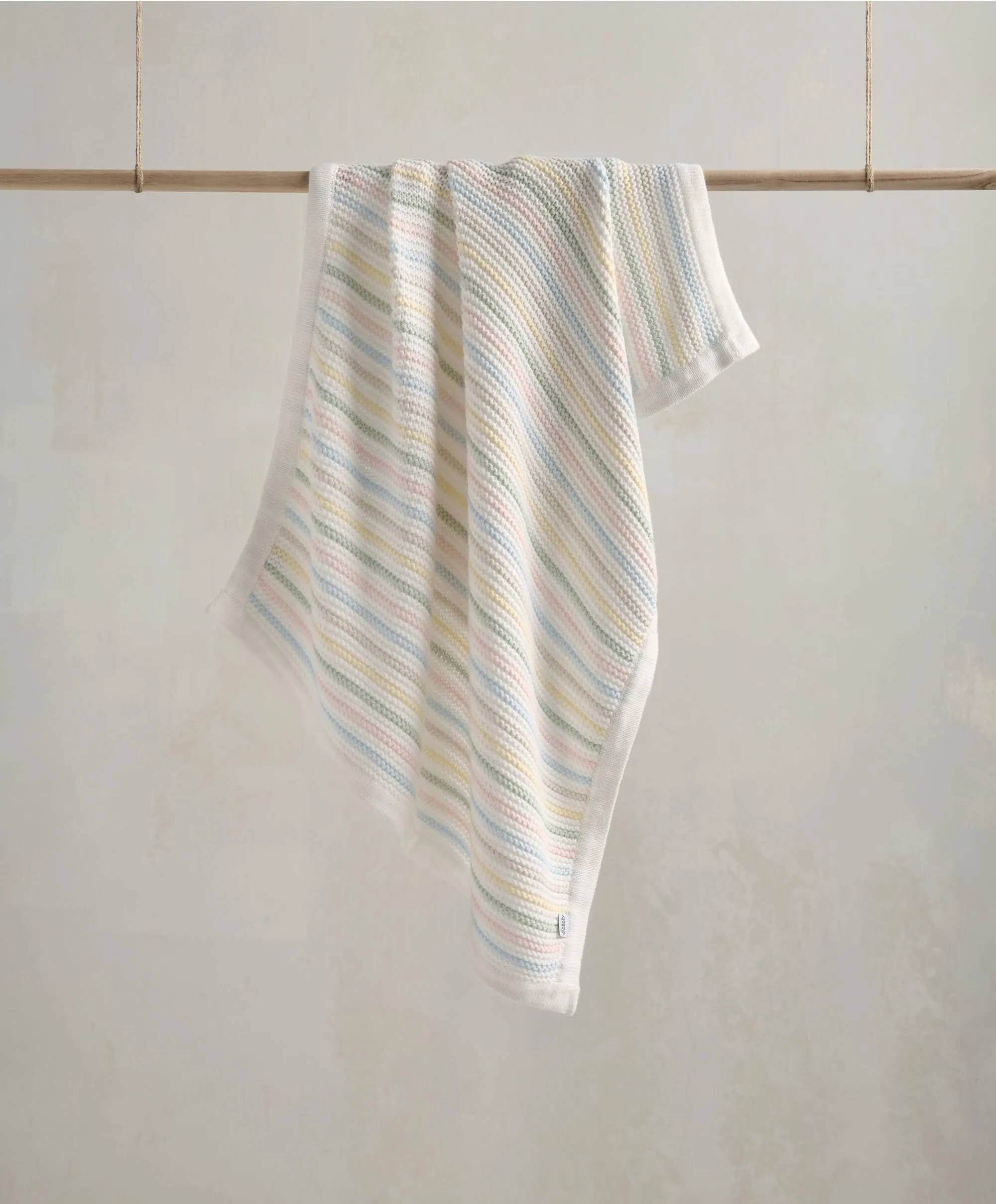 Knitted Blanket - Soft Pastel