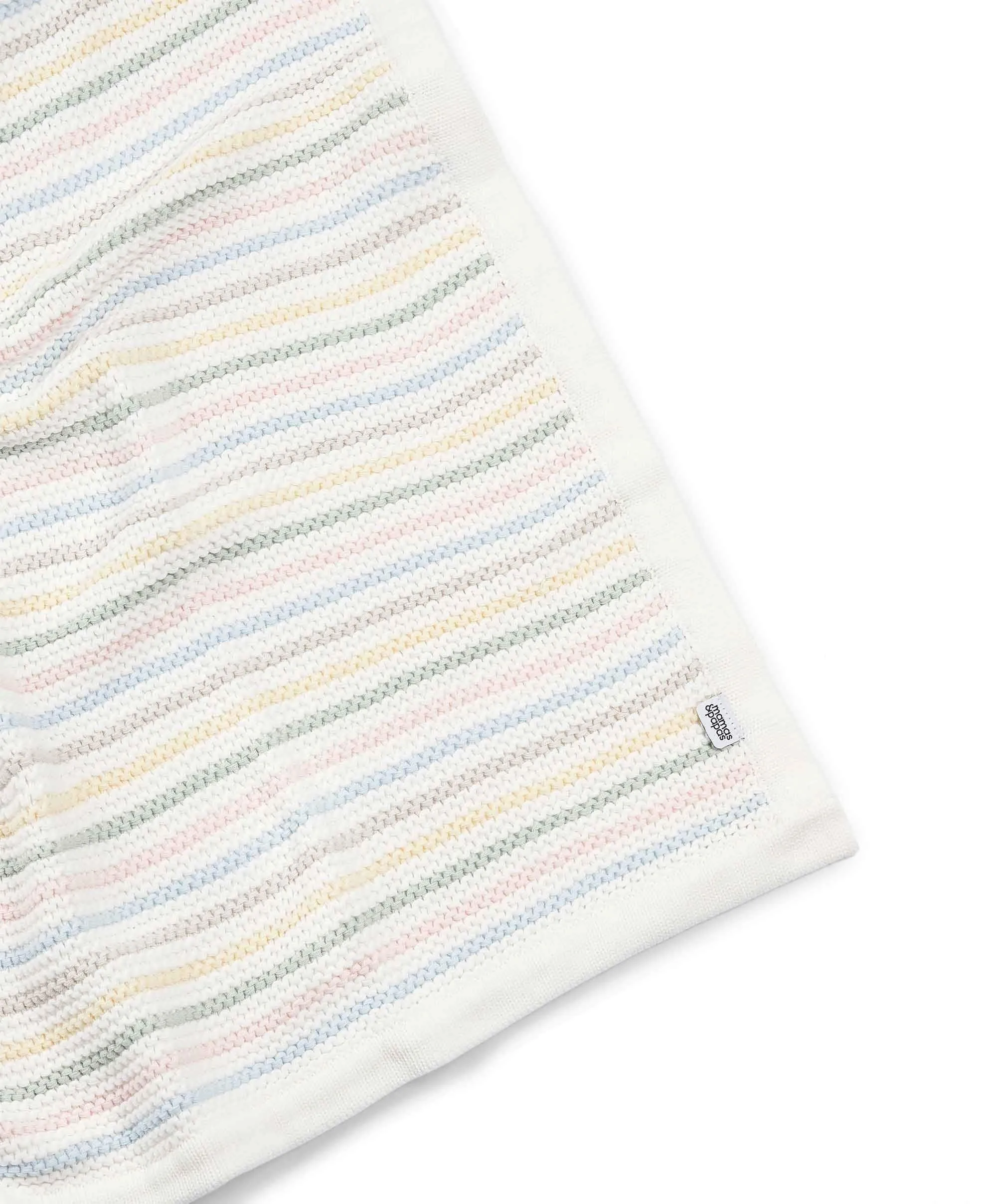 Knitted Blanket - Soft Pastel