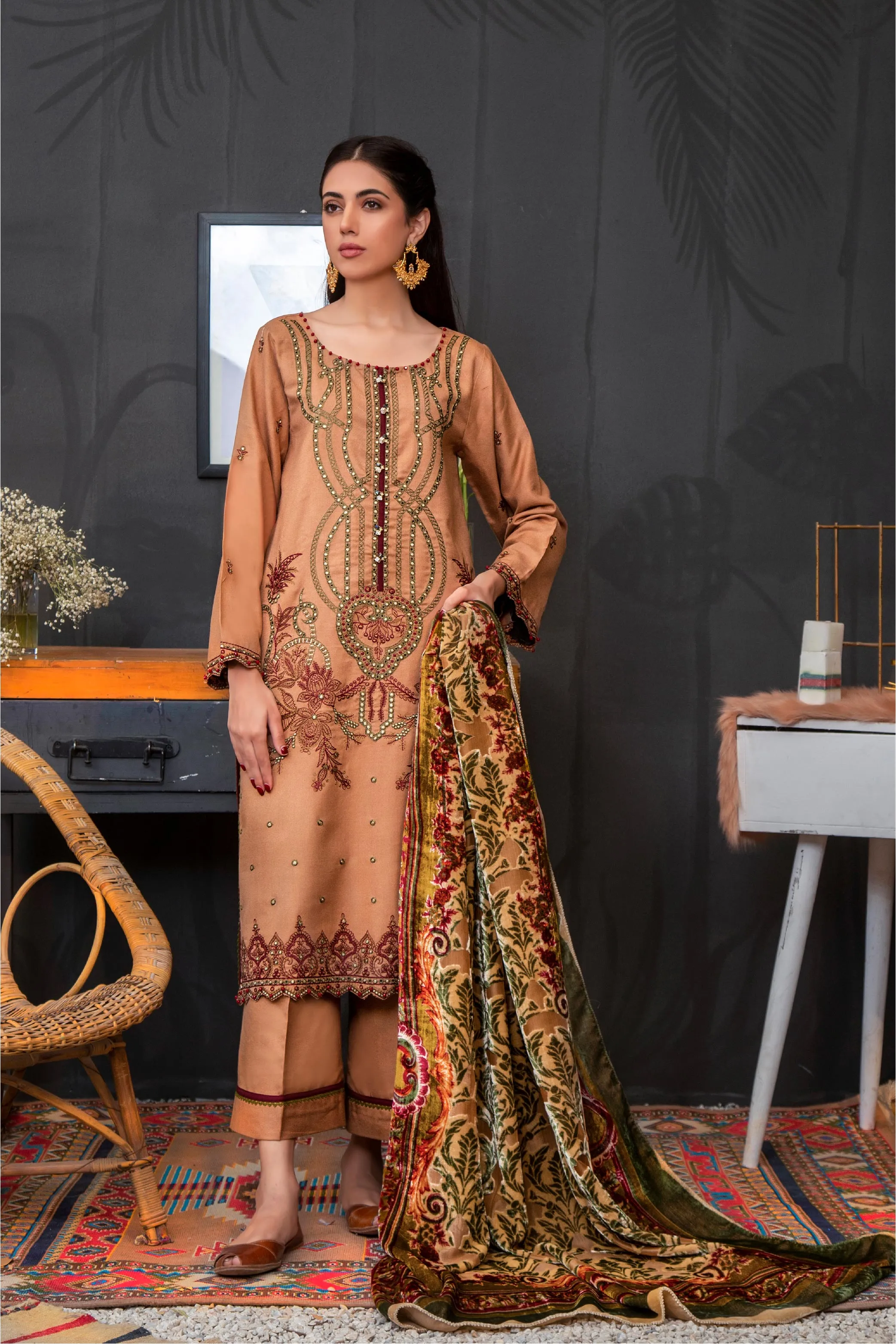 Lala Brocade Winter Collection (with Palachi Shawl) – SAGE