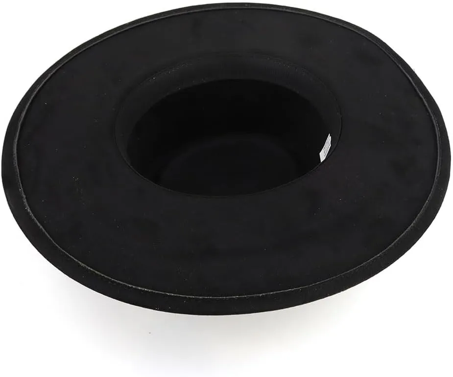 LIDHAY Wide Brim Fedora Hat for Men Women Big Rancher Felt Hat Pork Pie Jazz Hat