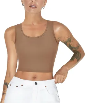 LODAY Women Transgender Tomboy FTM Elastic Chest Binder Bra Pullover Tank Top