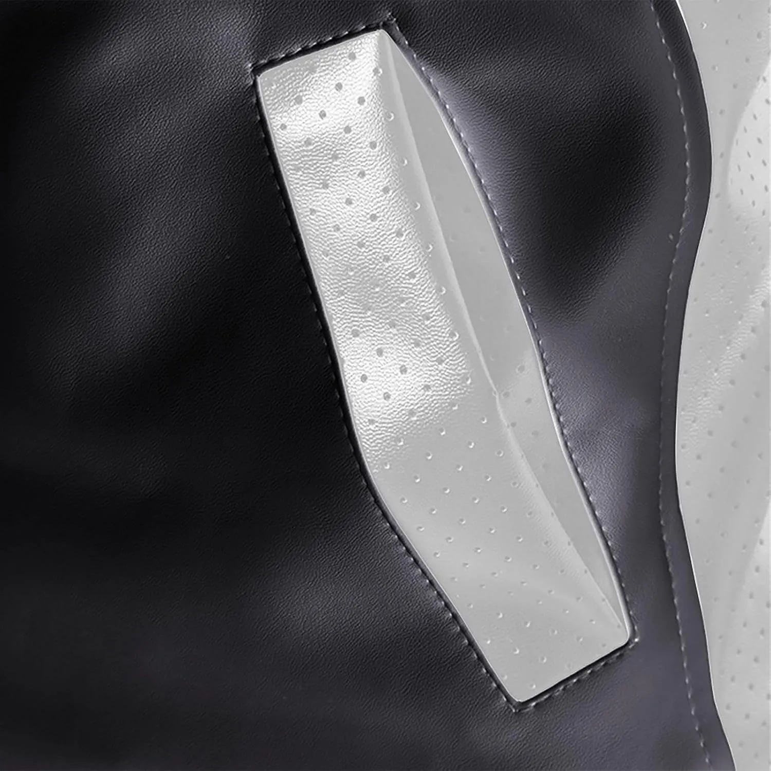 Mens Leather Jacket Color Block Moto Jacket Windproof Zip up Jacket Faux Leather Winter Coat with Pockets