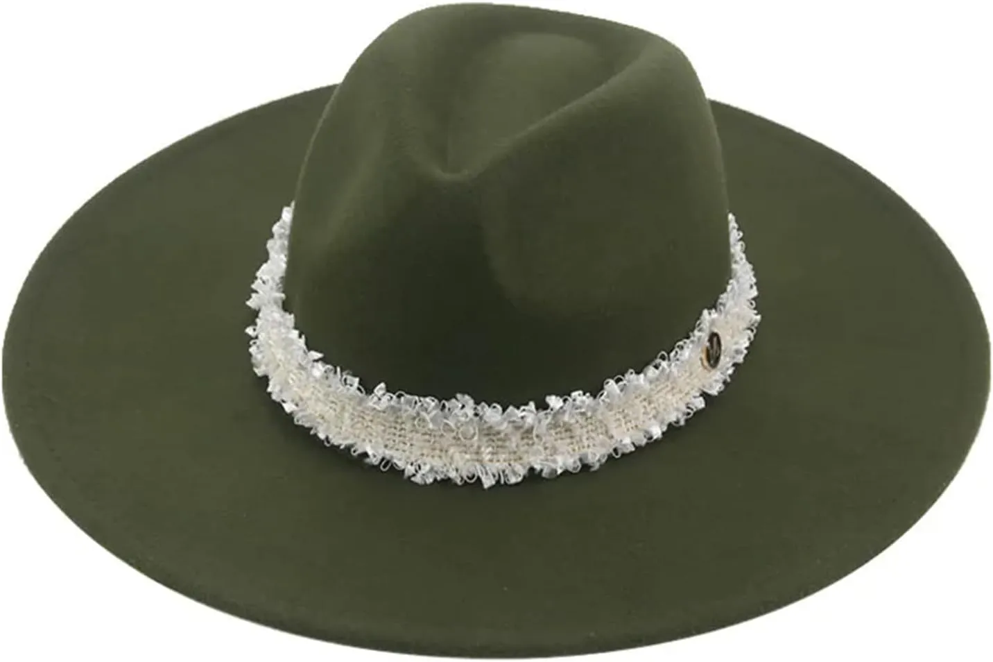 Mnjyihy Fedoras Hats for Women Men Big Brim Wide Brim Panamas Women's Band Wedding Church Fedora Hat
