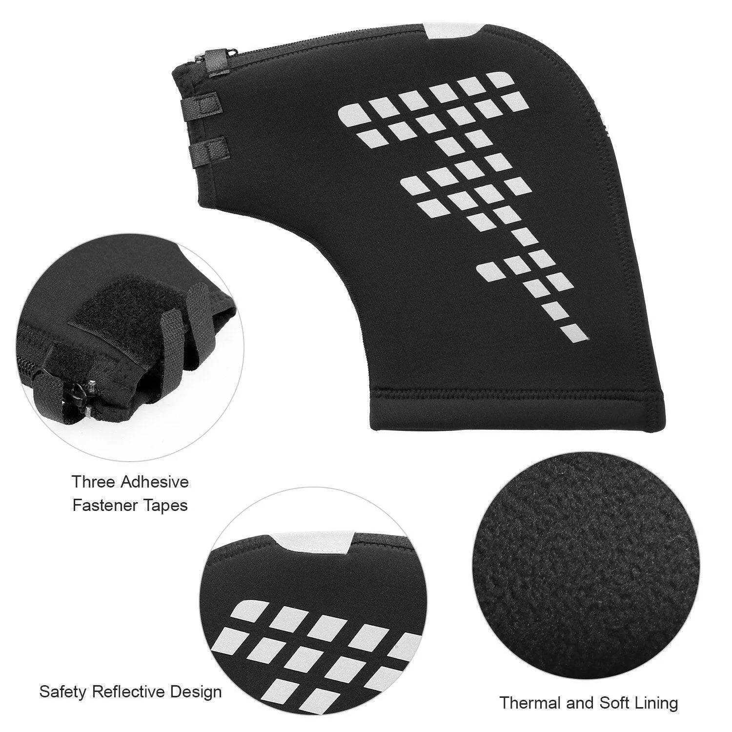 Mountain Bike Handlebar Mittens Windproof Bike Motorcycle Bar Mitts Thermal Covers Reflective Bike Handle Warmer