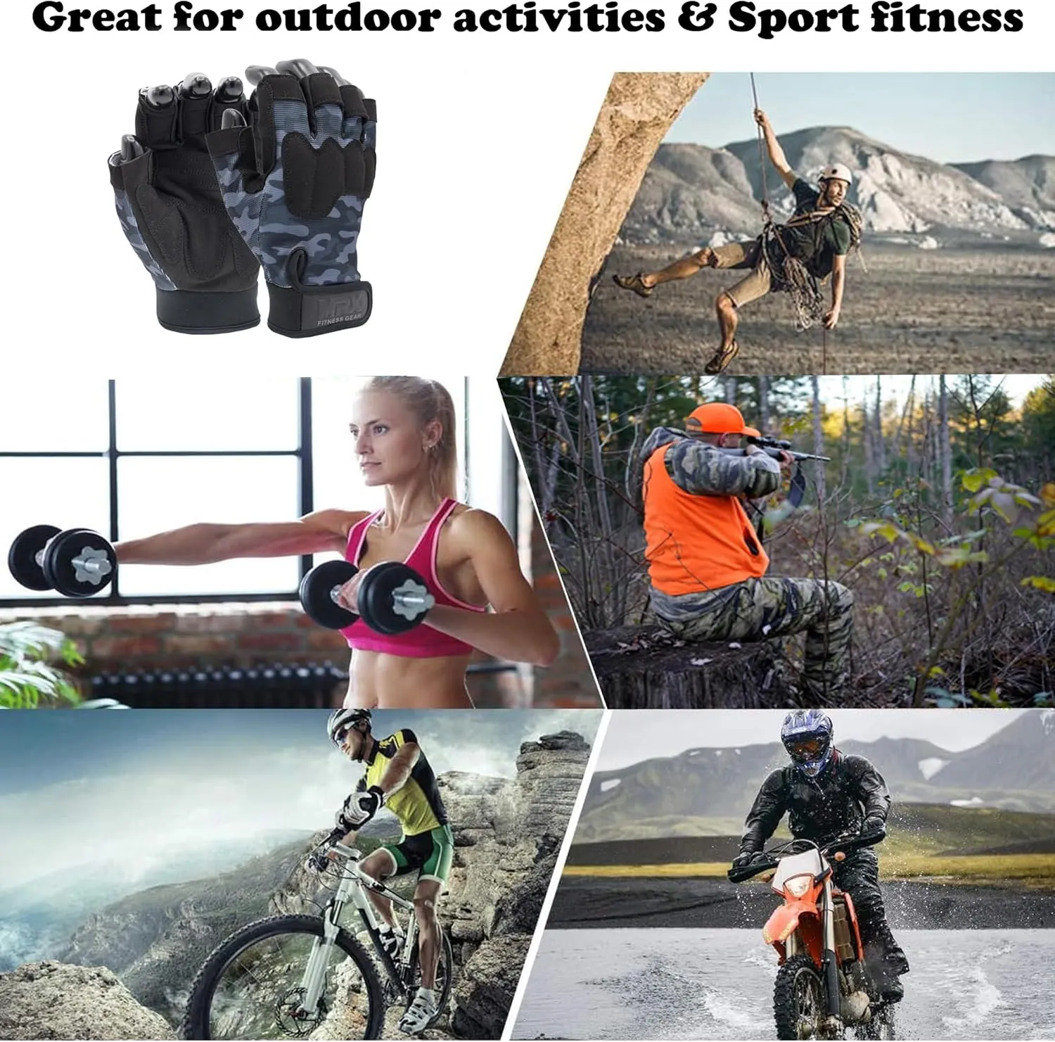 MRX Workout Gloves for Men and Women  Breathable, Snug-Fit Exercise Gloves for Weight Lifting, Cycling, Gym Training & Outdoor Activities