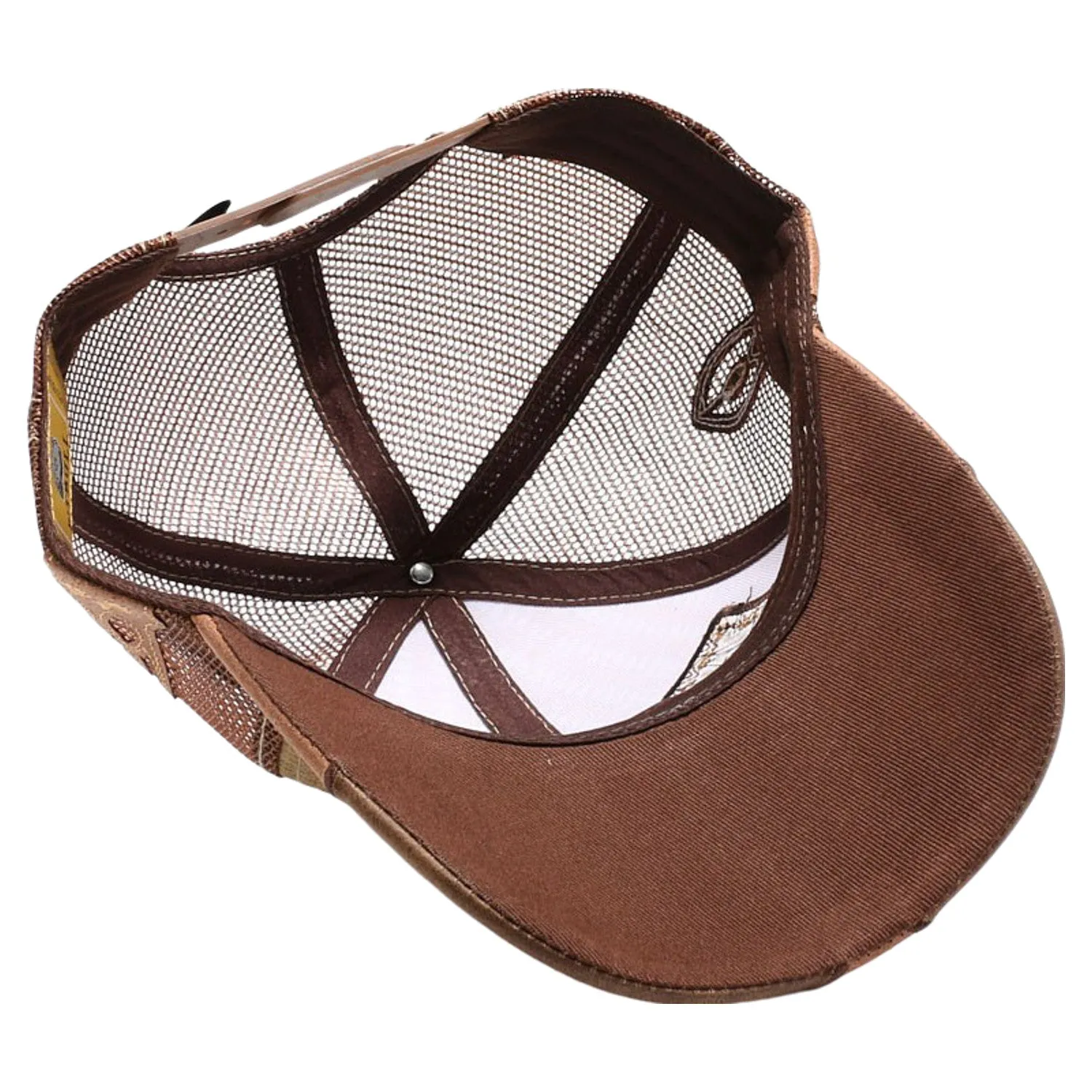 New Straw Horse Shoe Hat (Khaki/Brown)