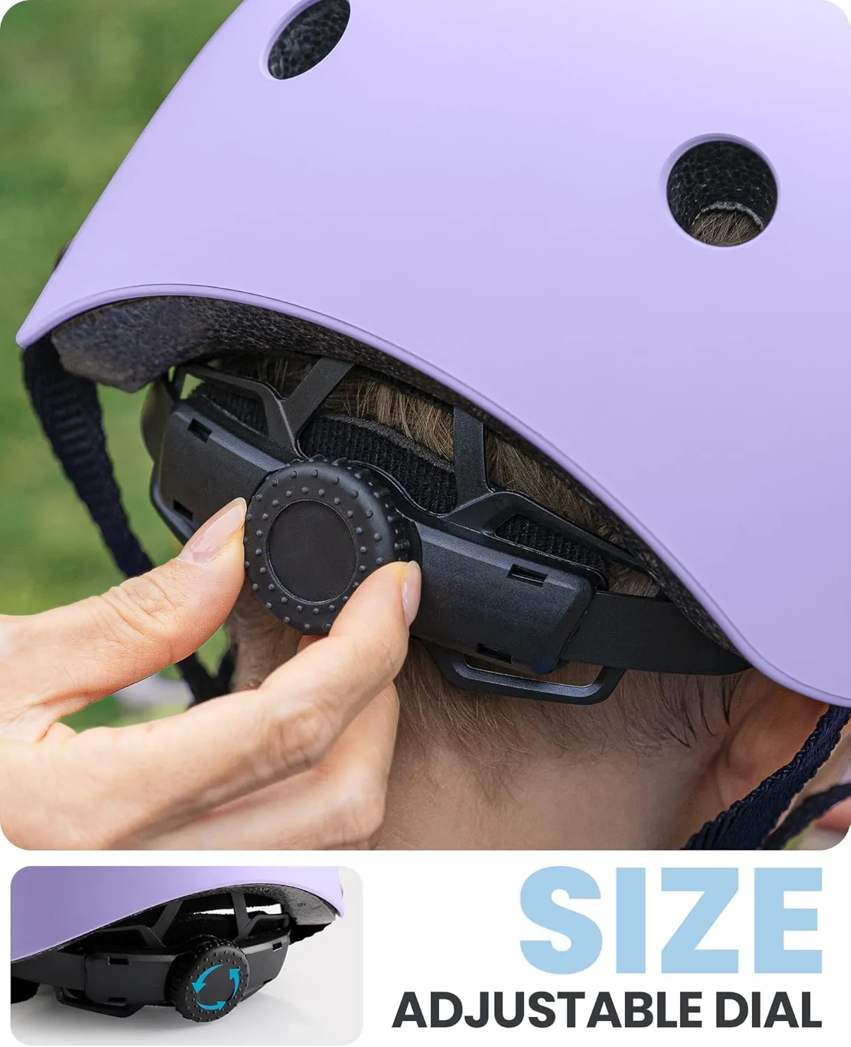 OutdoorMaster Youth & Kids Bike Helmet - Adjustable Multi-Sports Skateboard Helmet with Removable Liners for Balance Bike, Kids Scooter, One Wheel Hoverboard
