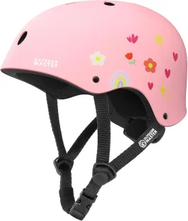 OutdoorMaster Youth & Kids Bike Helmet -Beetles Jr.Adjustable Multi-Sports Skateboard Helmet with Removable Liners for Balance Bike, Toddler Scooter