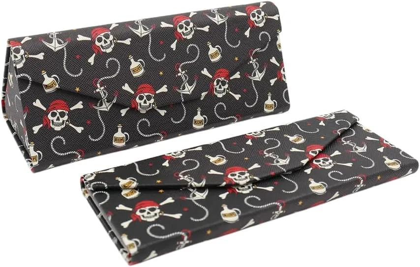 Real Sic Glasses Case for Men and Women - Magnetic Folding Hard Shell Sunglass Holder - Inspired by Halloween/Horror/Occult