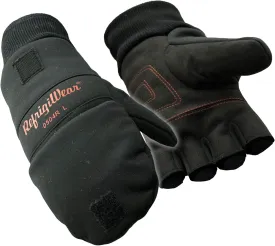 RefrigiWear Softshell Convertible Mitt  Insulated Open Finger Mitten Work Glove