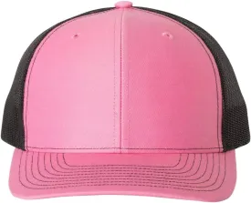Richardson Snapback Trucker Cap Adjustable Hot Pink/