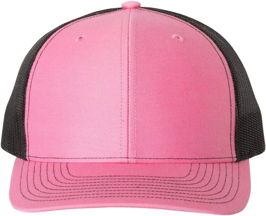 Richardson Snapback Trucker Cap Adjustable Hot Pink/