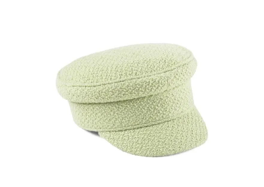 Riviera Cap in Green Boucle