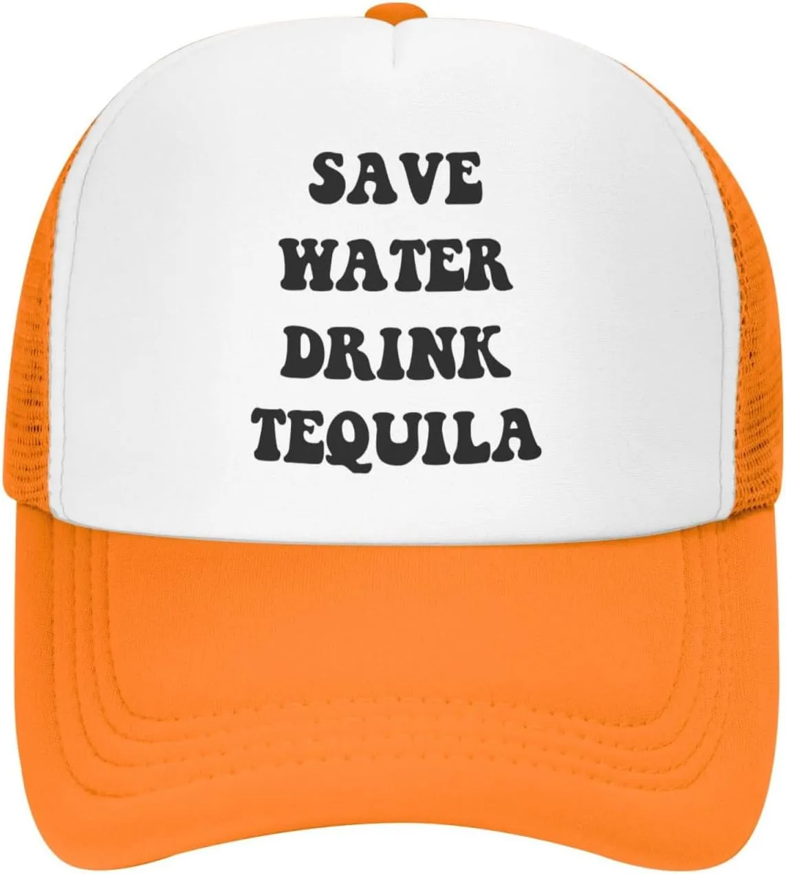 Save Water Drink Tequila Hat Funny Baseball Caps Adult Mesh Trucker Hats Adjustable Sport Cap Men Women Black