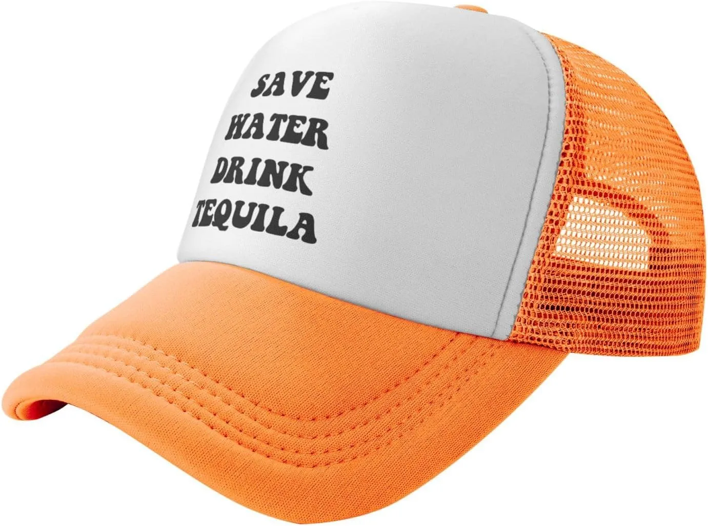 Save Water Drink Tequila Hat Funny Baseball Caps Adult Mesh Trucker Hats Adjustable Sport Cap Men Women Black