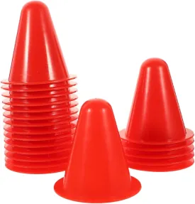 Sosoport 30 Pcs Mini Training Cones Outdoor Skating Marker Obstacle for Sports Practice
