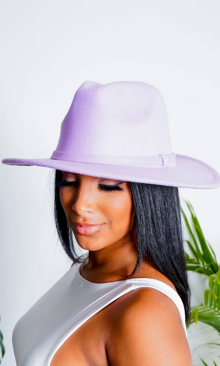 Still Trending | Wide Brim Panama Felt Fedora Hat with Band for Women Men - 2