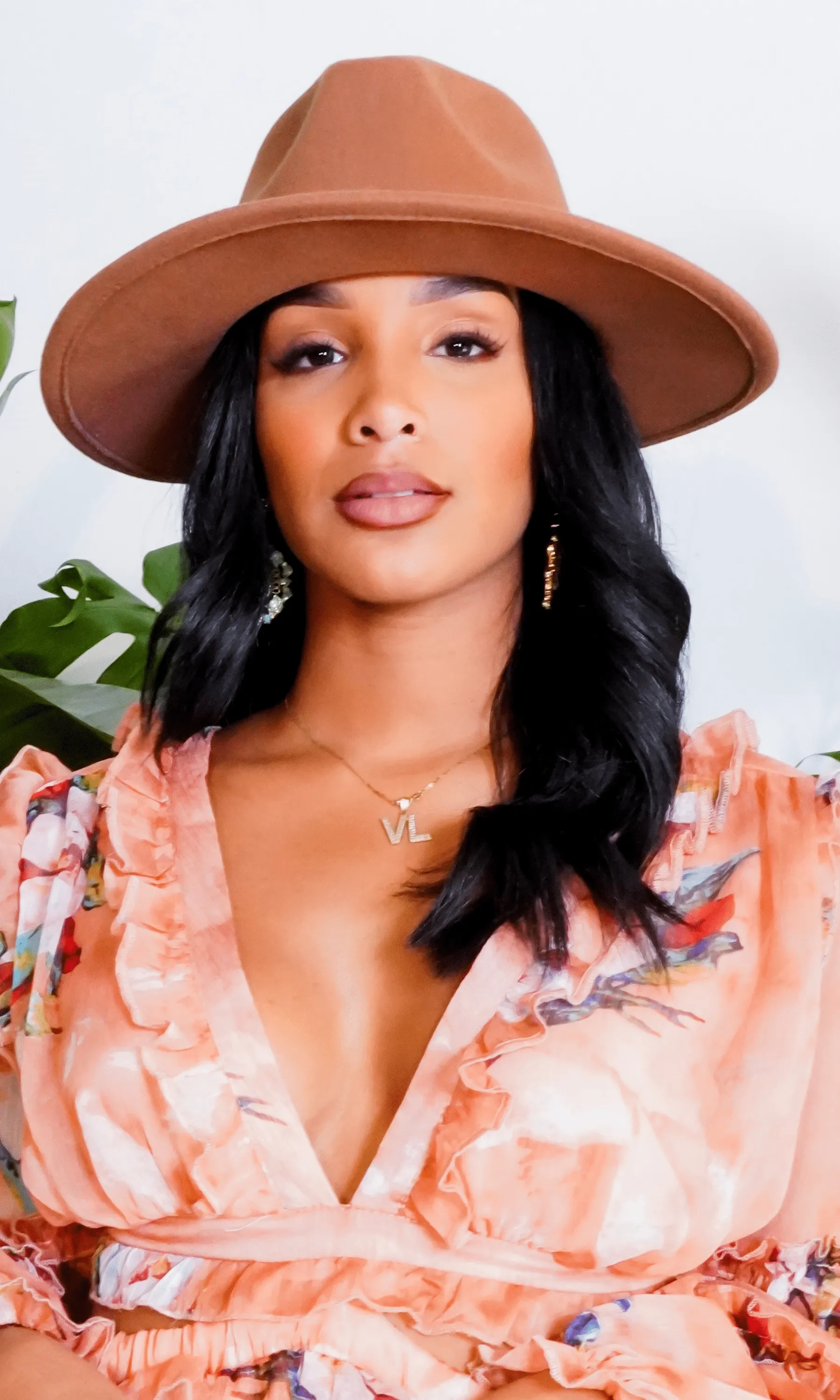 Still Trending | Wide Brim Panama Felt Fedora Hat with Band - Mustard