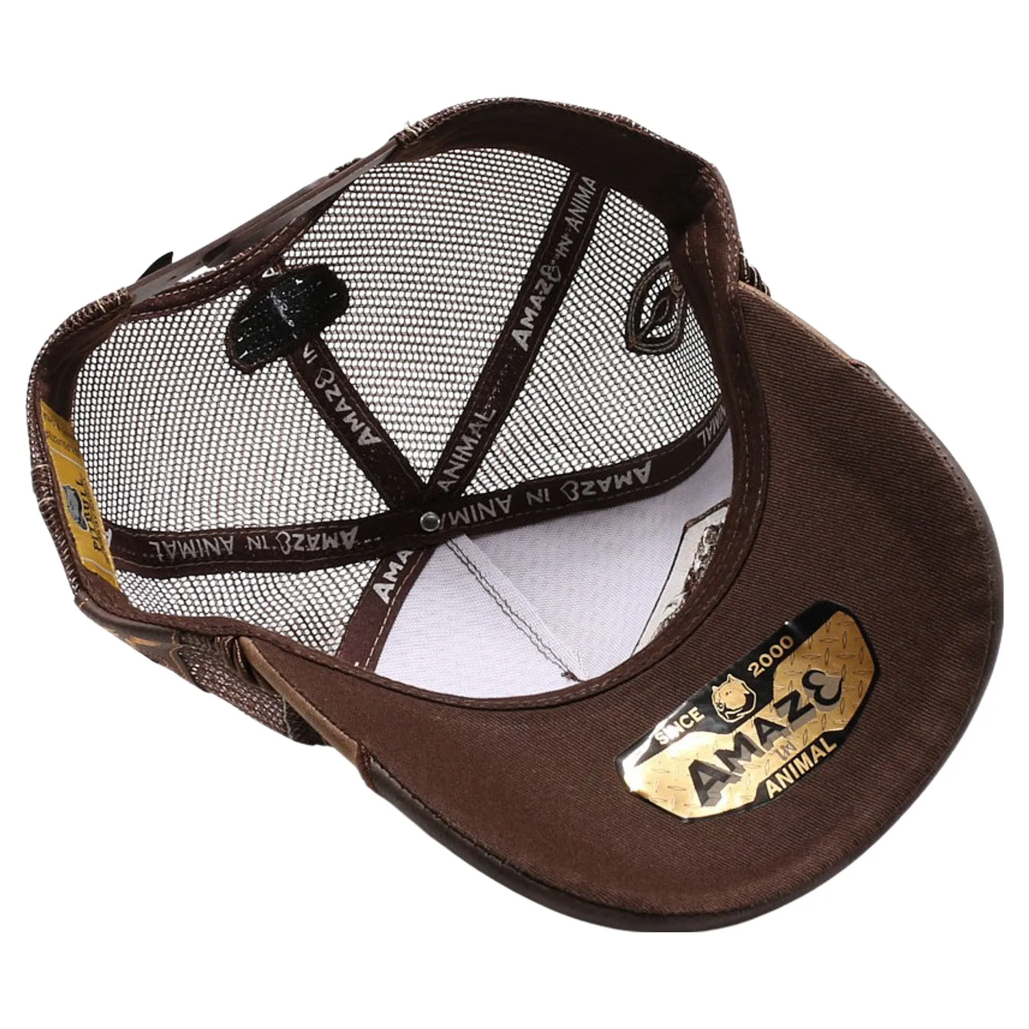 Straw Amaze In Animal Buffalo Hat (Brown)