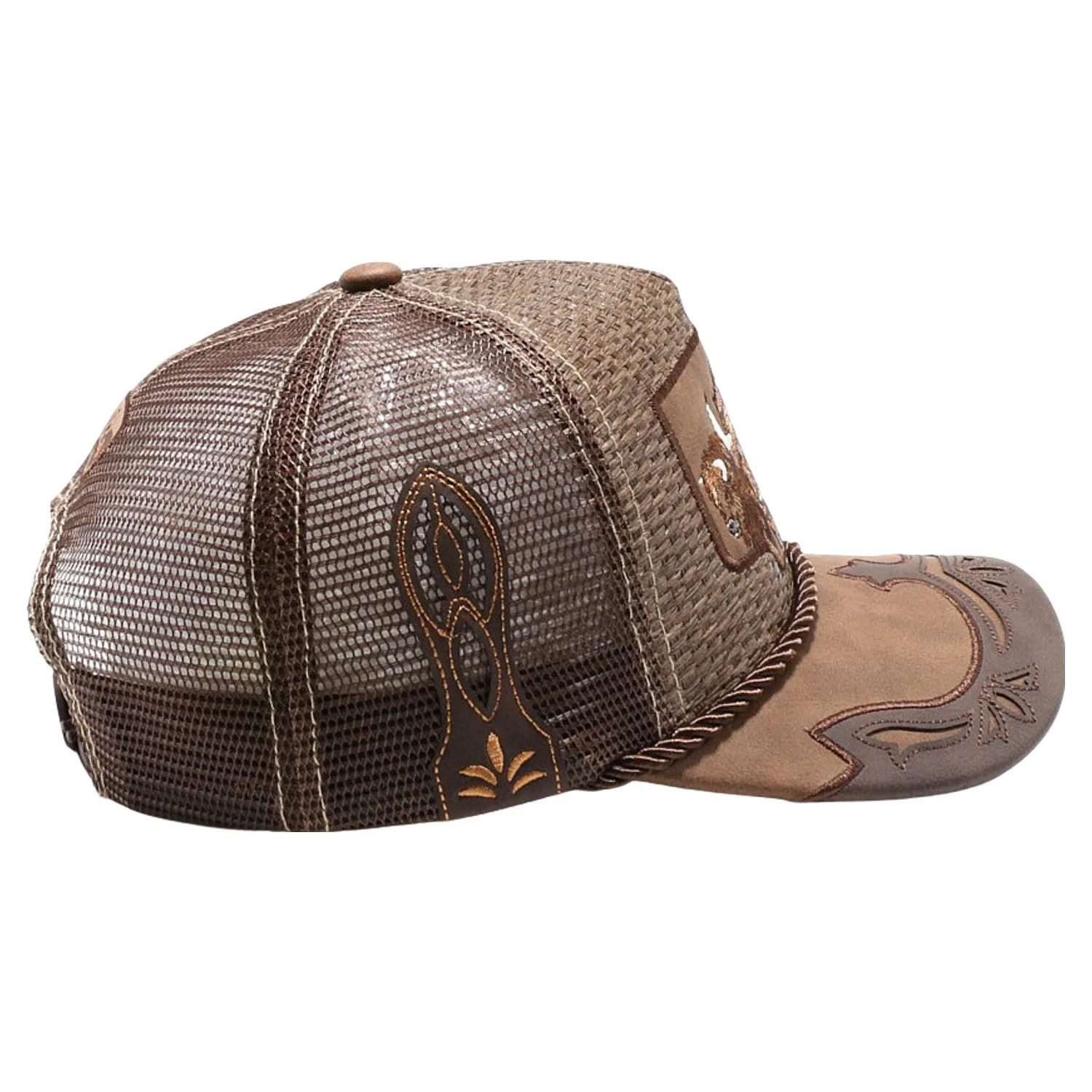 Straw Amaze In Animal Buffalo Hat (Brown)