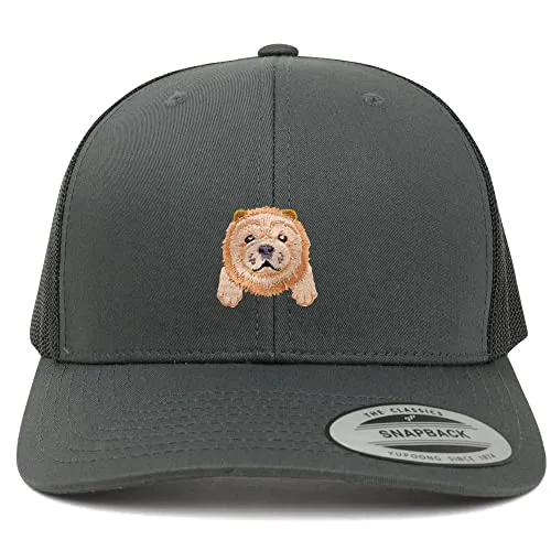 Trendy Apparel Shop Chow Chow Patch 6 Panel Trucker Mesh Cap